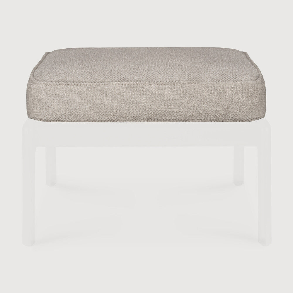 Jack Footstool Cushion, Ivory Fabric