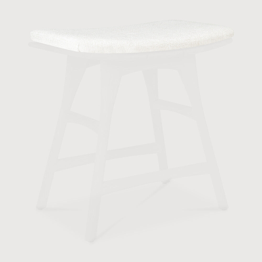 Osso outdoor stool cushion - Off White fabric