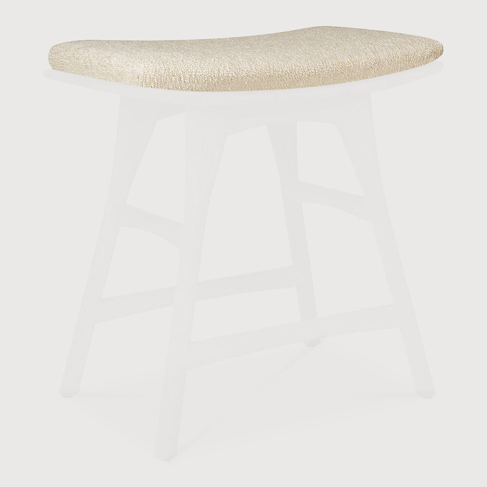 Osso outdoor stool cushion - Natural fabric