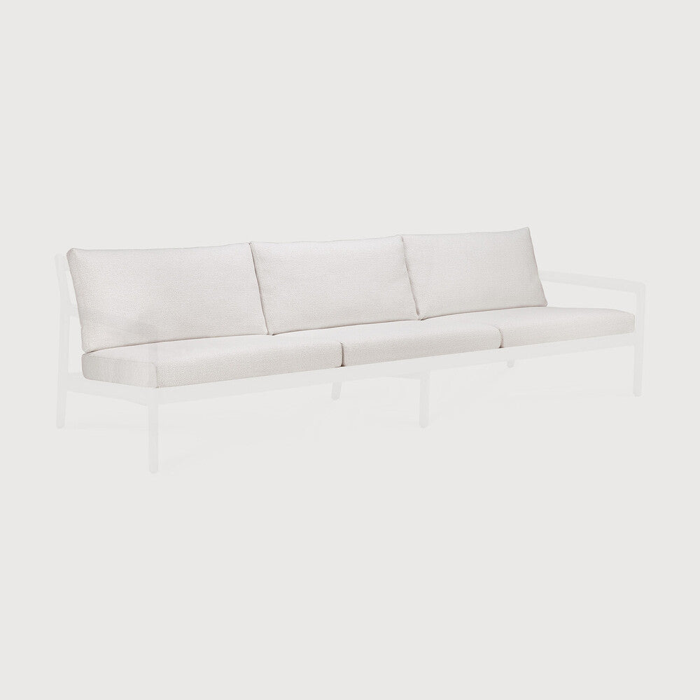 Jack Outdoor Sofa 3 Seater Cushion Set, Off White Fabric