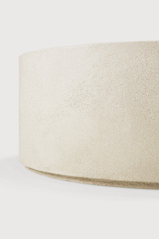 Elements coffee table - Microcement - Off White - round