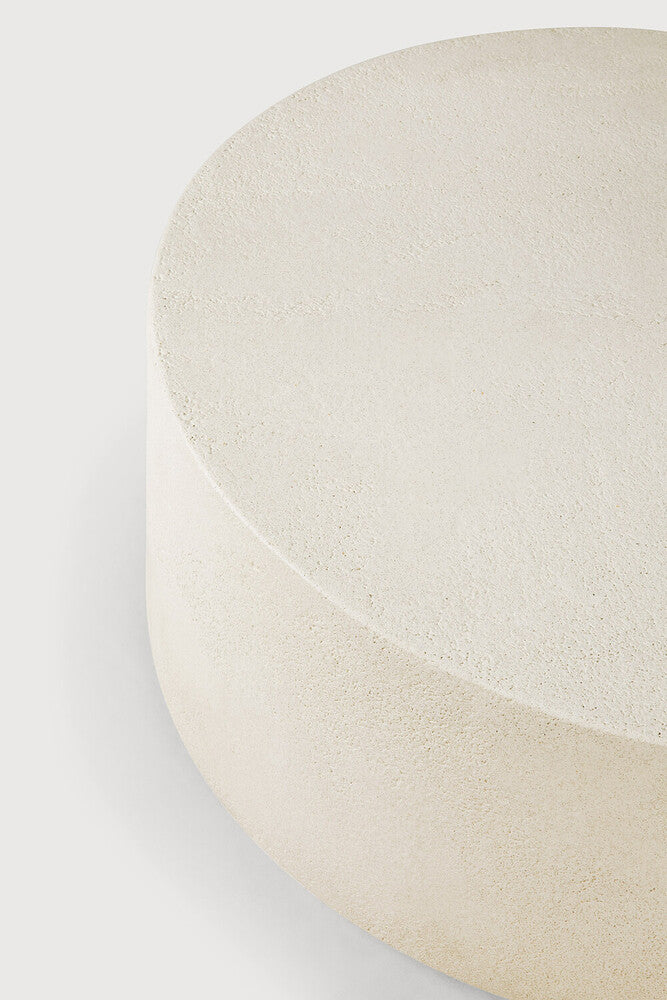 Elements coffee table - Microcement - Off White - round