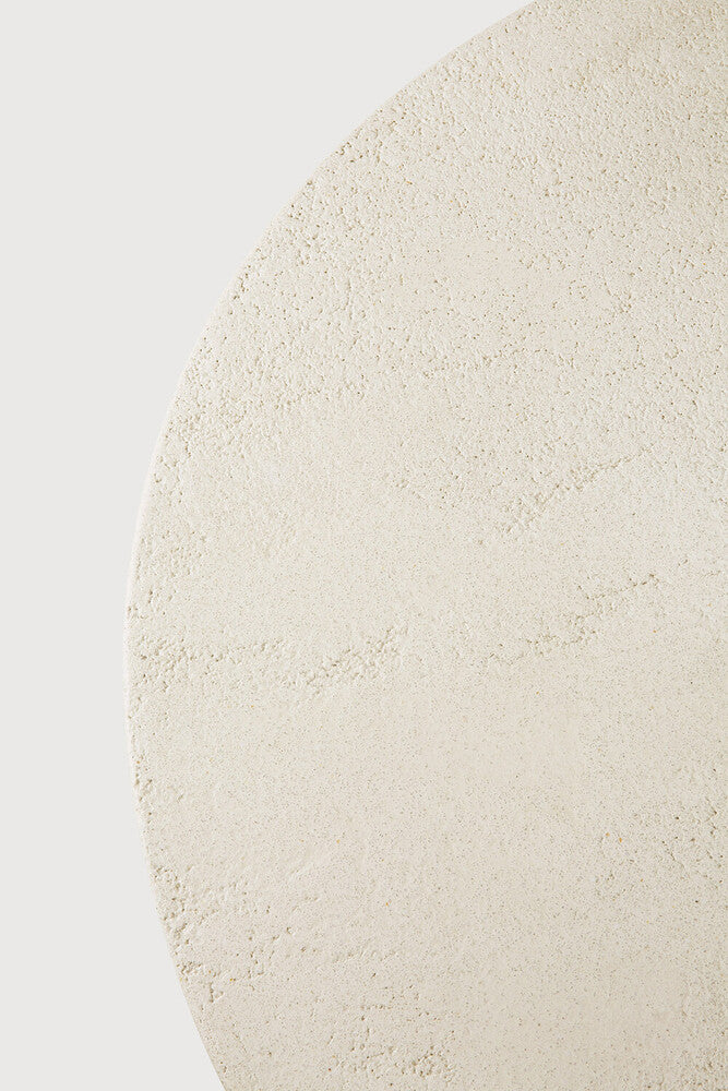 Elements coffee table - Microcement - Off White - round