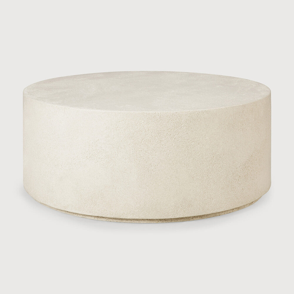 Elements coffee table - Microcement - Off White - round