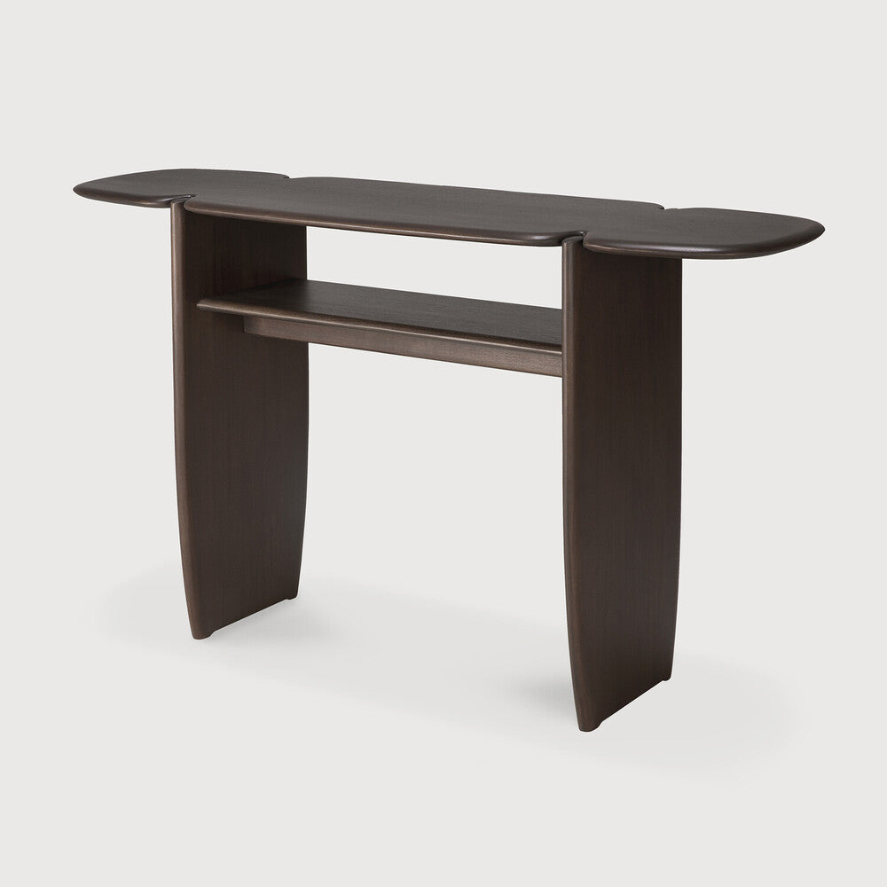 Pi Console, Varnished Mahogany, Dark Brown