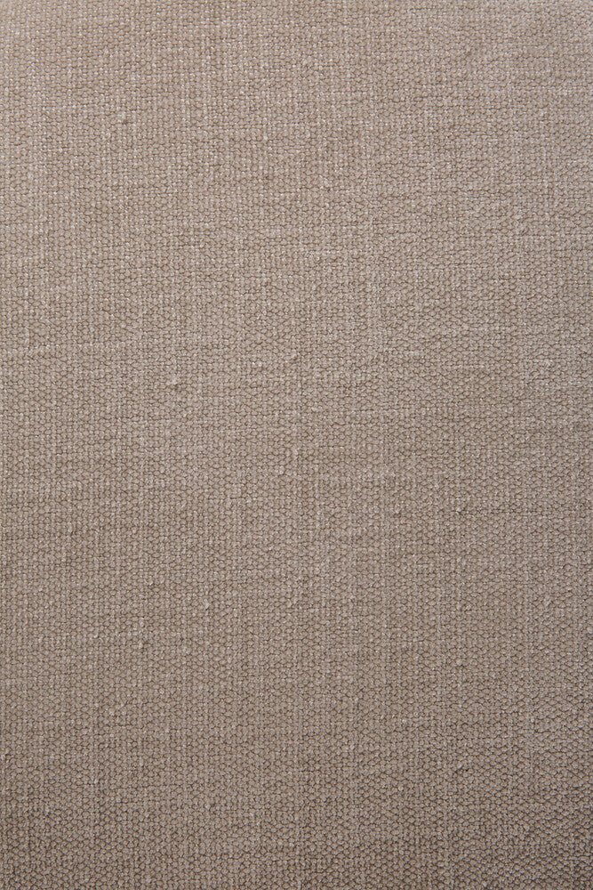 Roller Max Pouf, Varnished Mahogany, Dark Brown, Rice Fabric