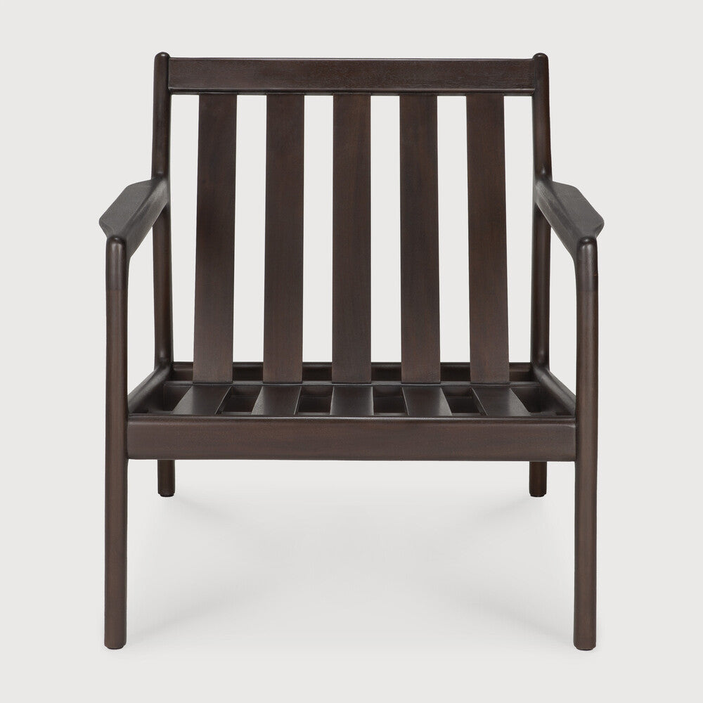 Jack Lounge Chair Frame, Varnished Mahogany, Dark Brown