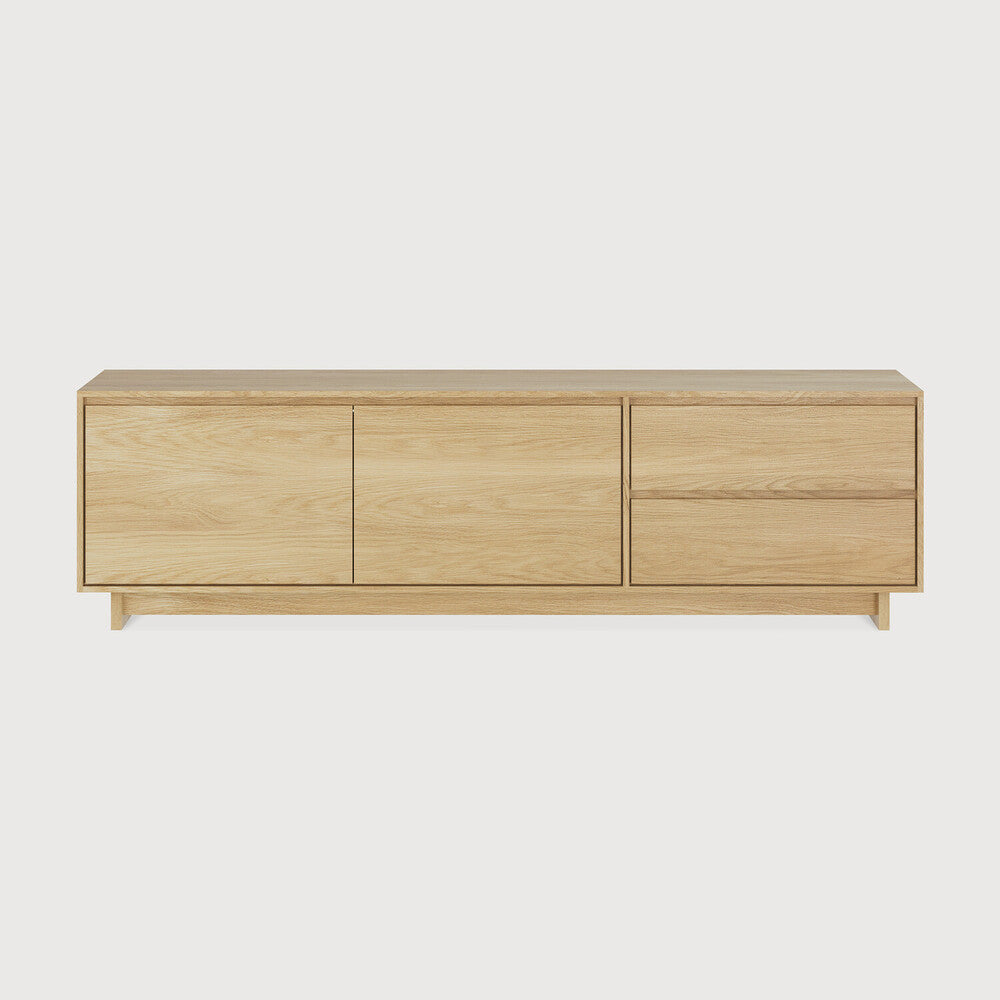 Wave Solid Oak Media Console