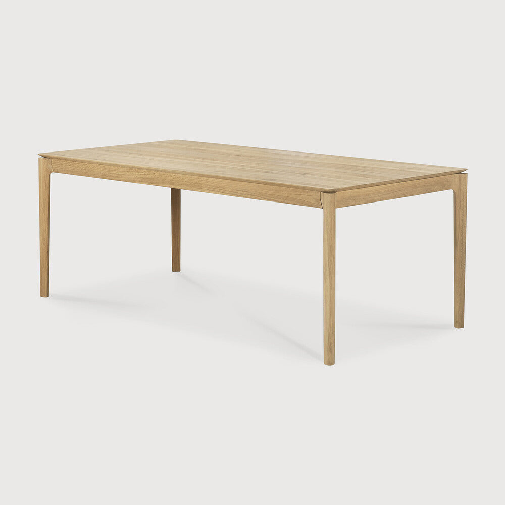 Bok Extendable Solid Oak Dining Table, Rectangular