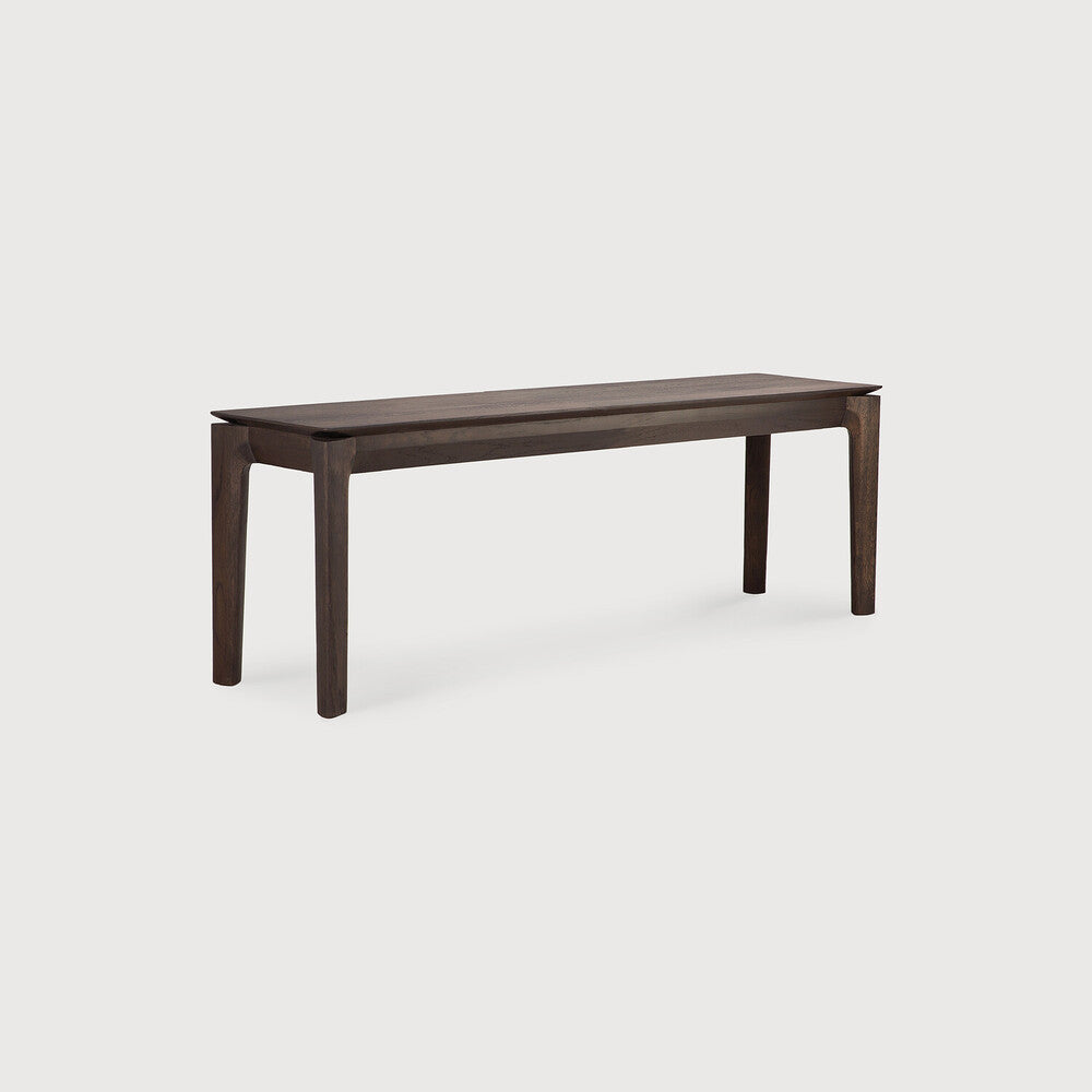 Bok Solid Brown Oak Bench, 58"