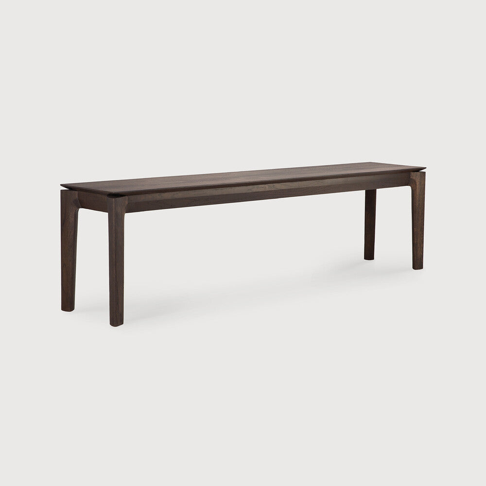 Bok Solid Brown Oak Bench, 66"