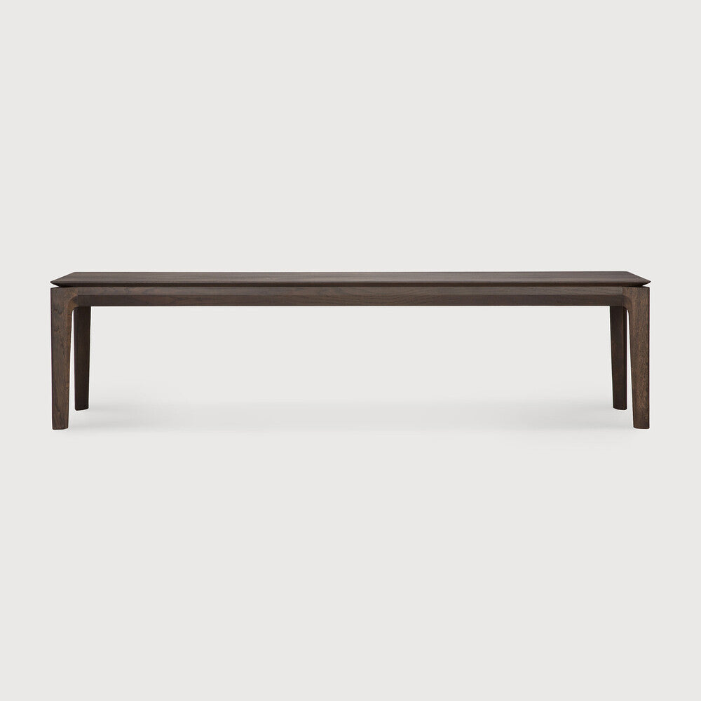 Bok Solid Brown Oak Bench, 73"