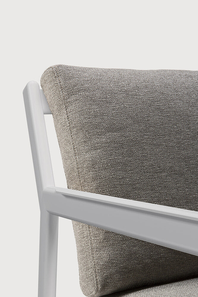 Jack outdoor lounge chair - aluminium - white - Mocha fabric