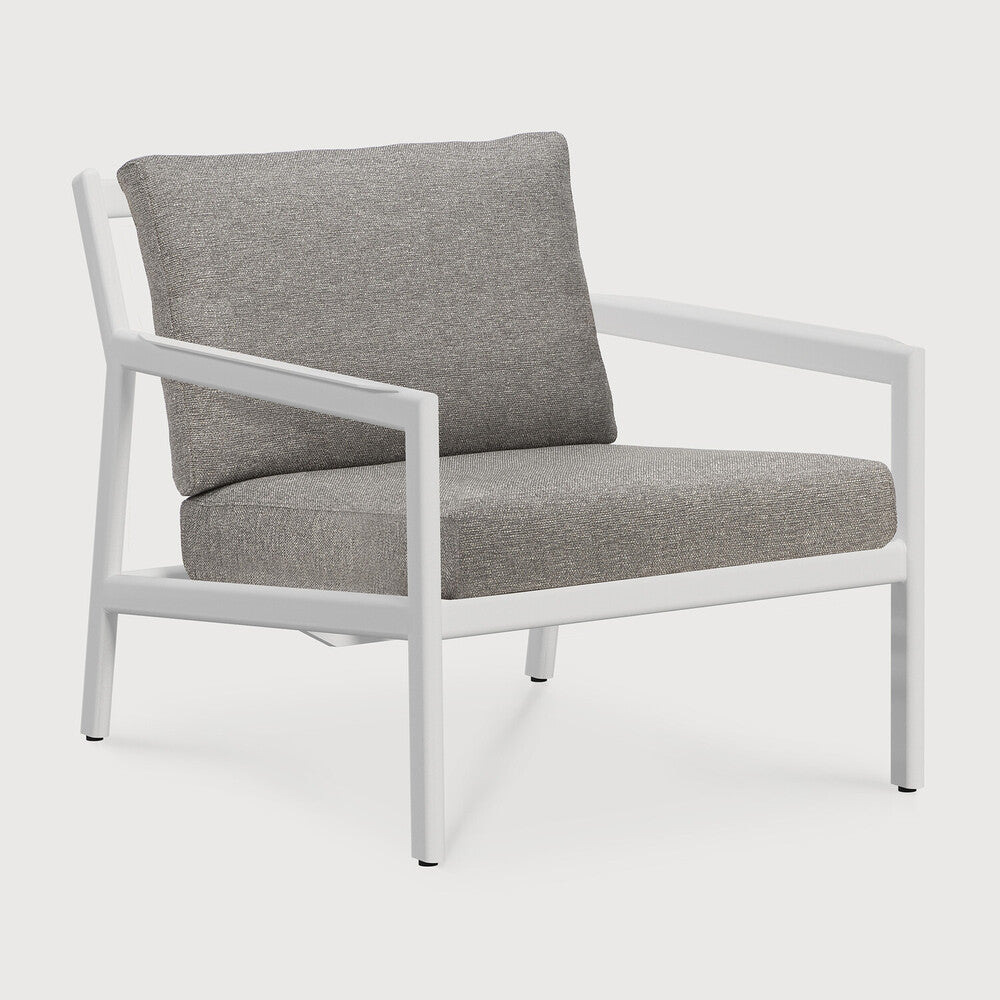 Jack outdoor lounge chair - aluminium - white - Mocha fabric