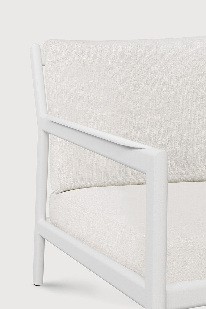 Jack outdoor sofa - aluminium - white - Off White fabric - 2+ seater