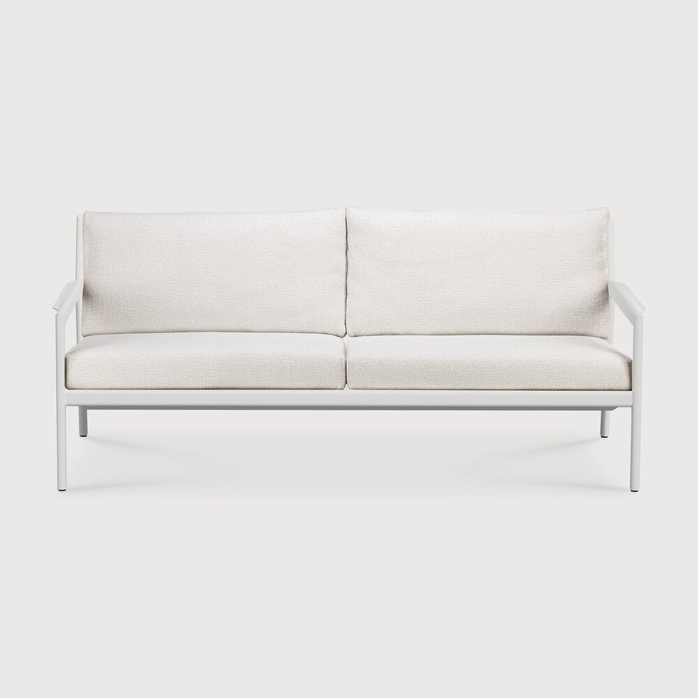 Jack outdoor sofa - aluminium - white - Off White fabric - 2+ seater