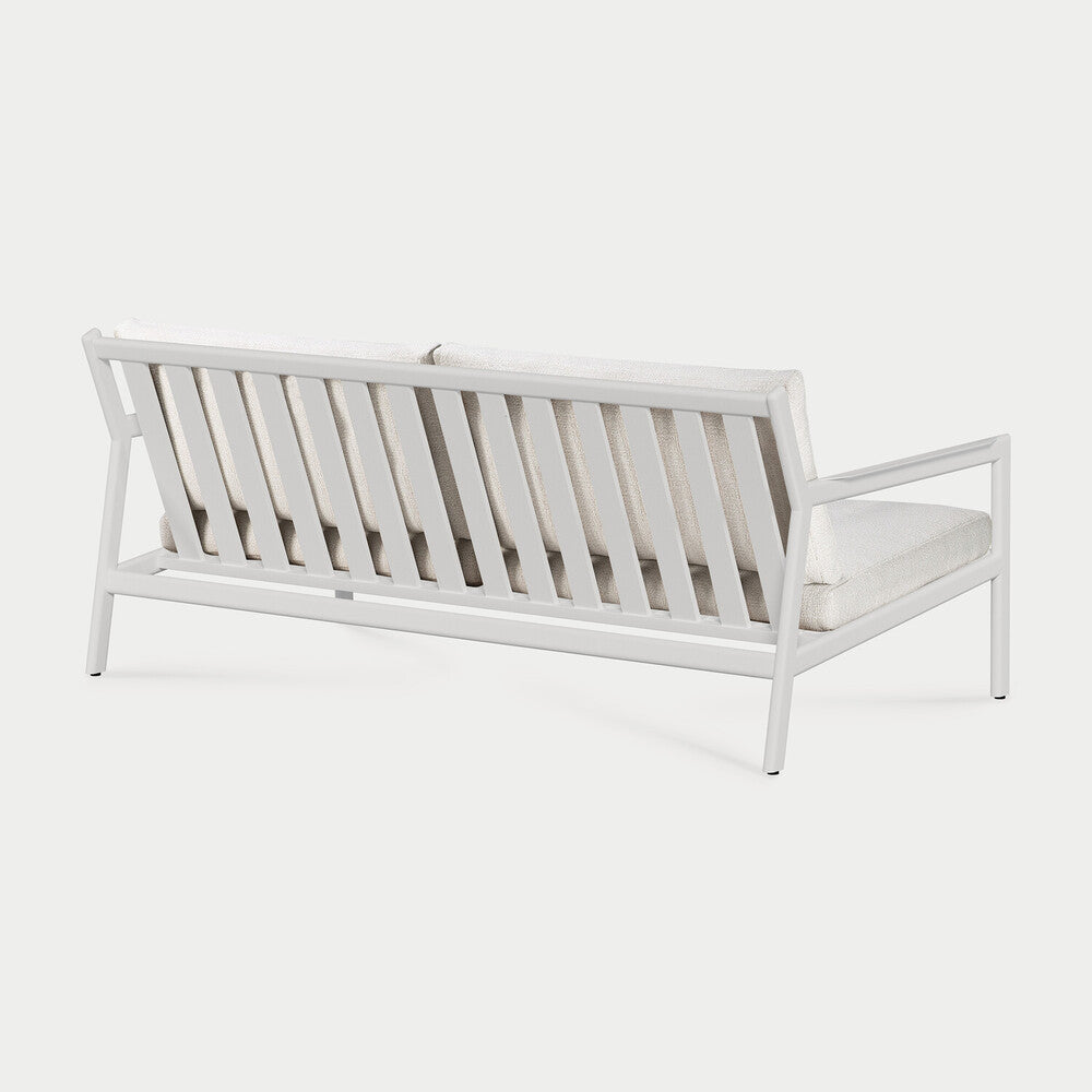 Jack outdoor sofa - aluminium - white - Off White fabric - 2+ seater