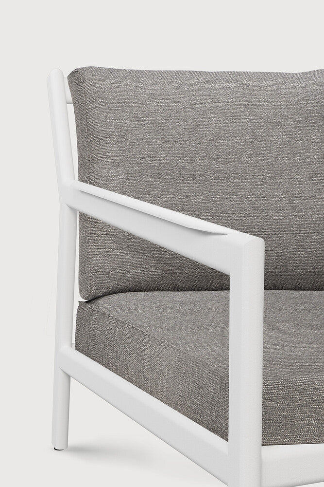 Jack outdoor sofa - aluminium - white - Mocha fabric - 2+ seater
