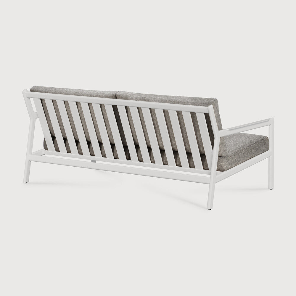 Jack outdoor sofa - aluminium - white - Mocha fabric - 2+ seater