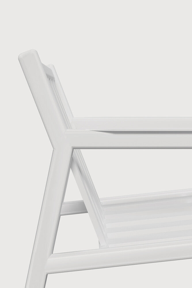 Jack outdoor lounge chair frame - aluminium - white