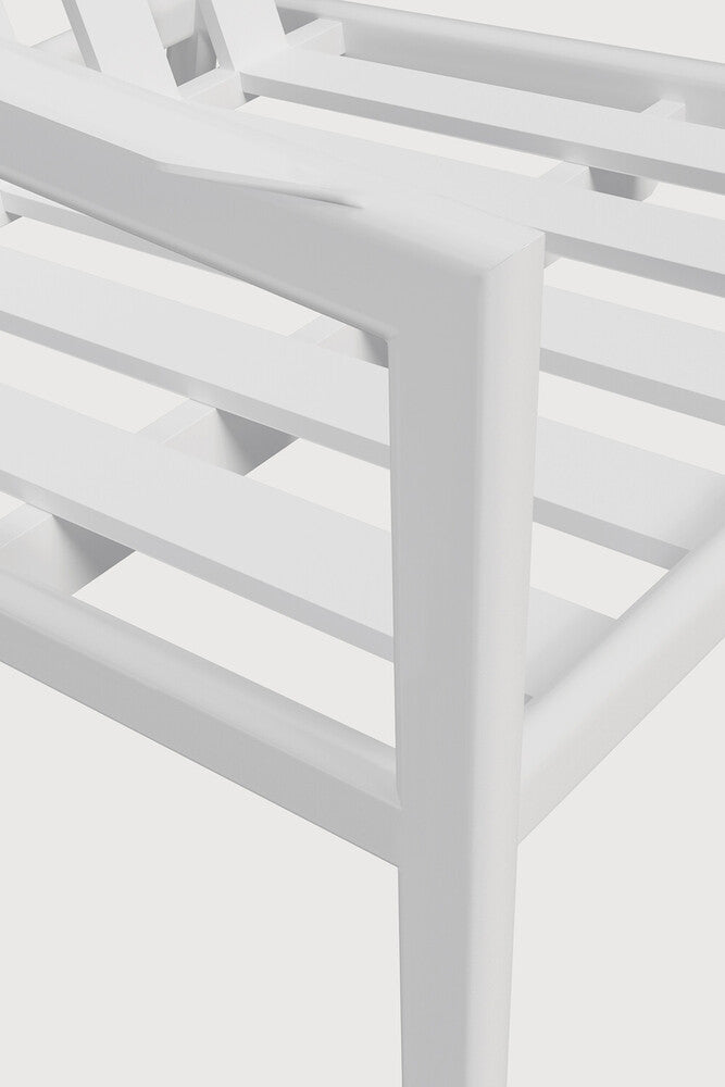 Jack outdoor lounge chair frame - aluminium - white