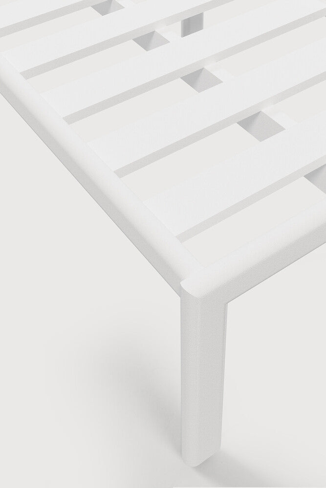 Jack outdoor footstool frame - aluminium - white