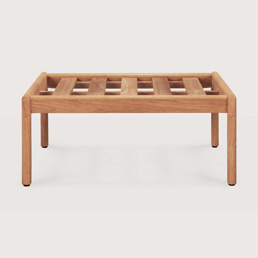 Jack Solid Teak Outdoor Footstool Frame