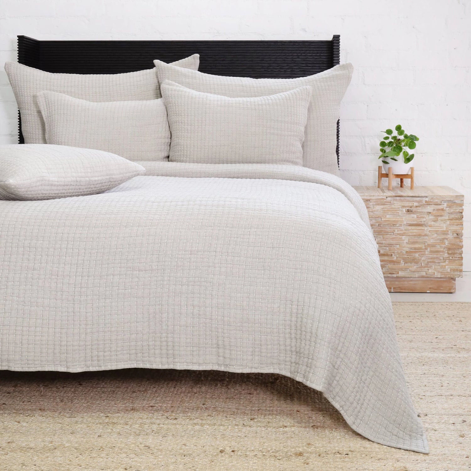 Vancouver Twin Coverlet, Grey
