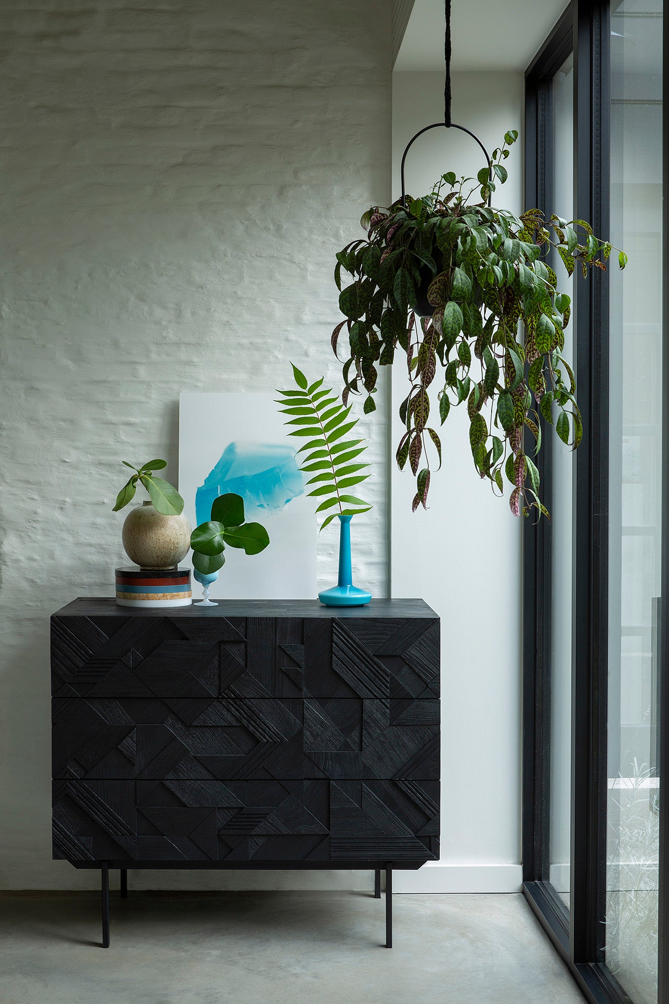 Graphic Teak Dresser