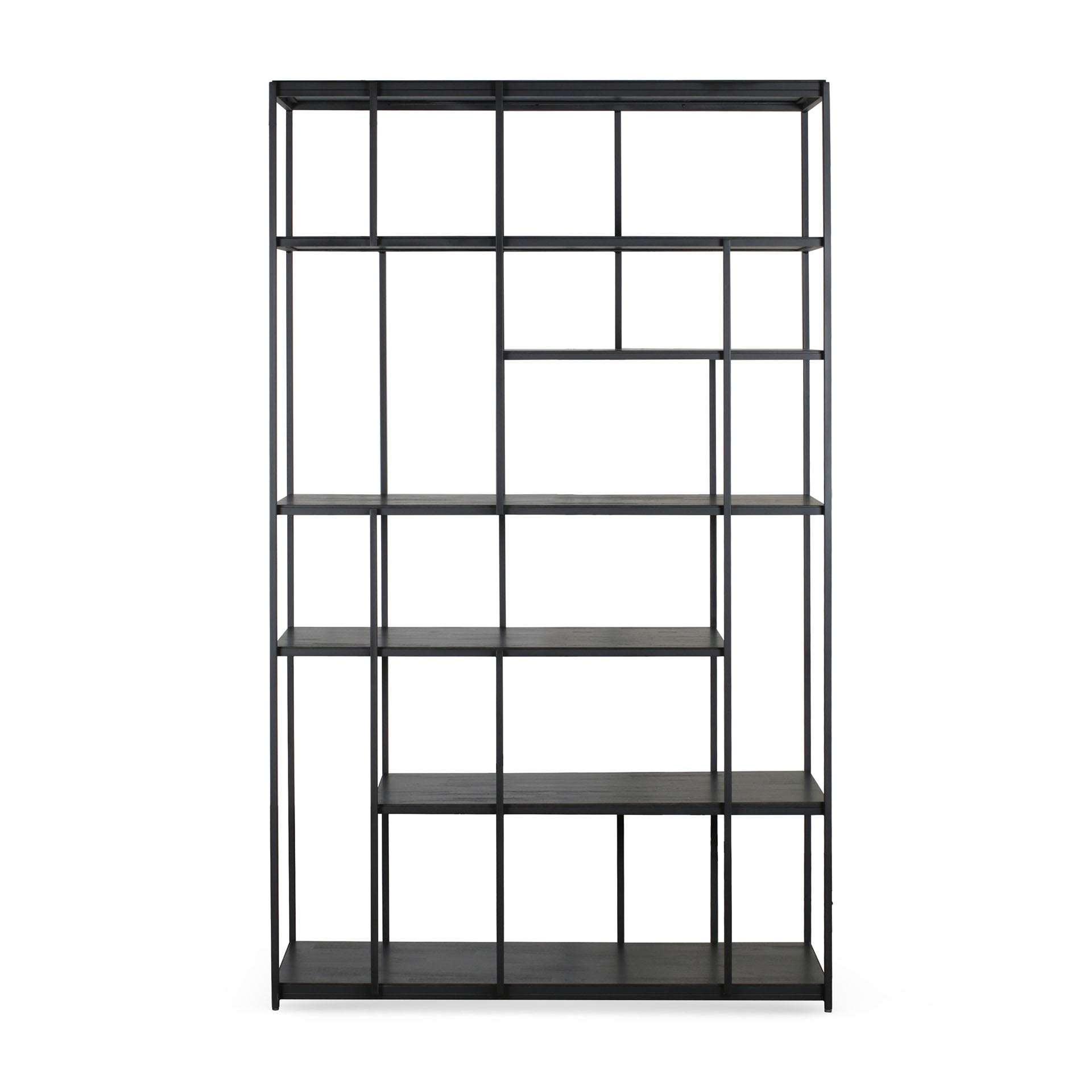 Studio Solid Black Teak Rack