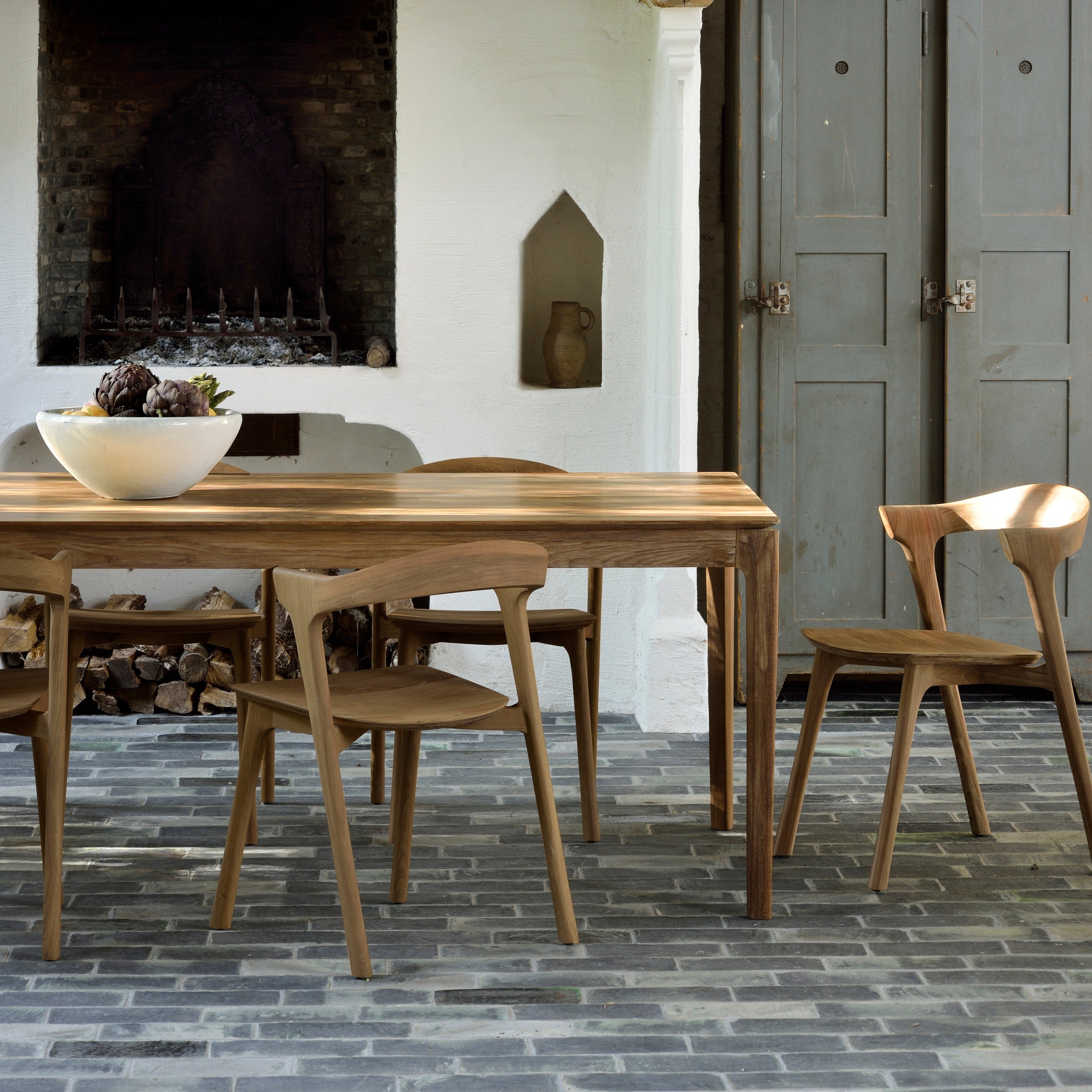 Bok Solid Teak Dining Table, 55"