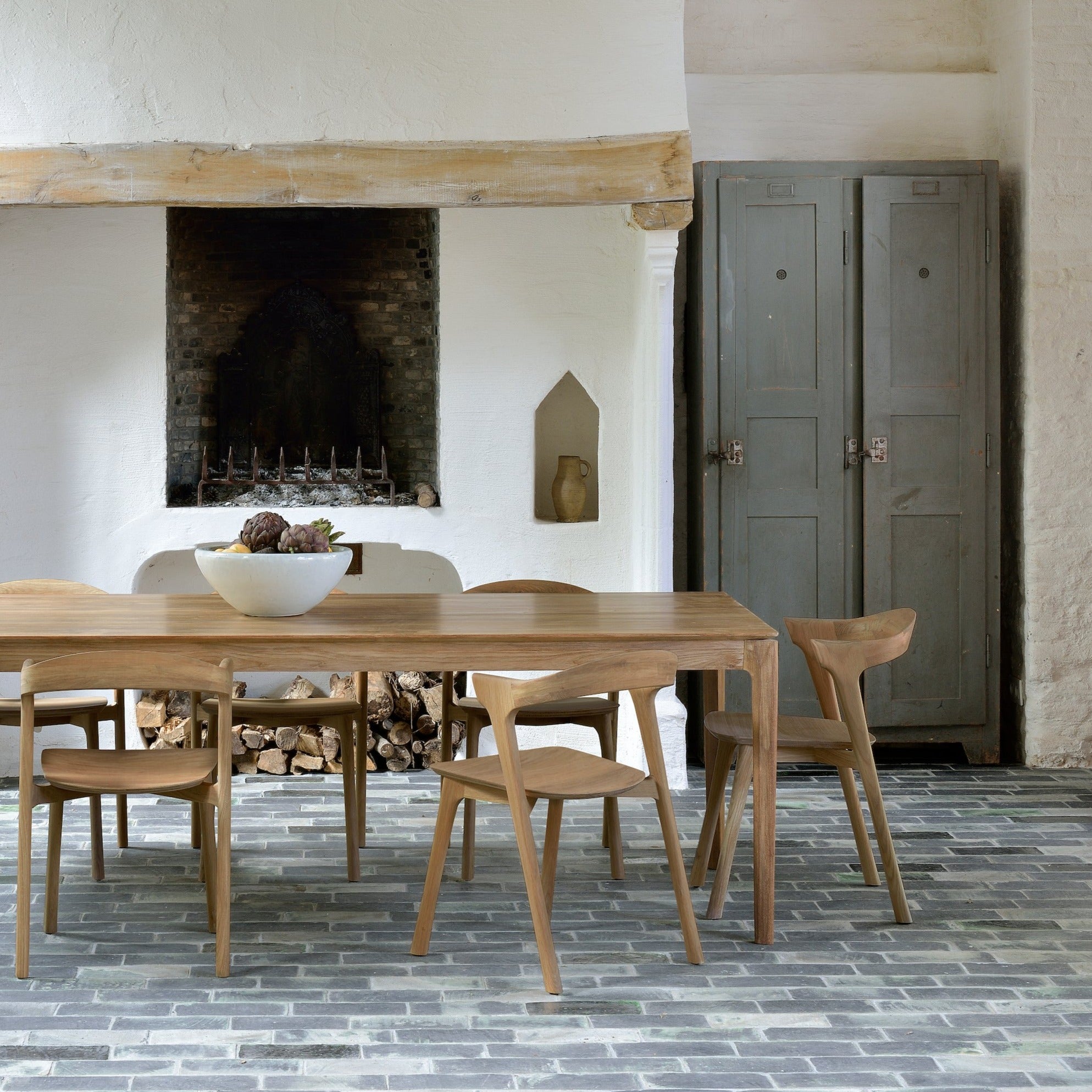 Bok Solid Teak Dining Table, 71"