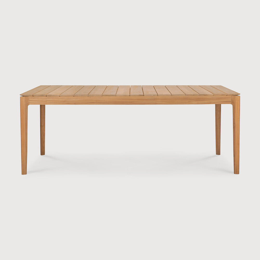 Bok Solid Teak Outdoor Dining Table, 79"