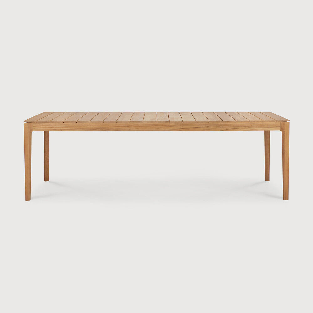 Bok Solid Teak Outdoor Dining Table, 98"