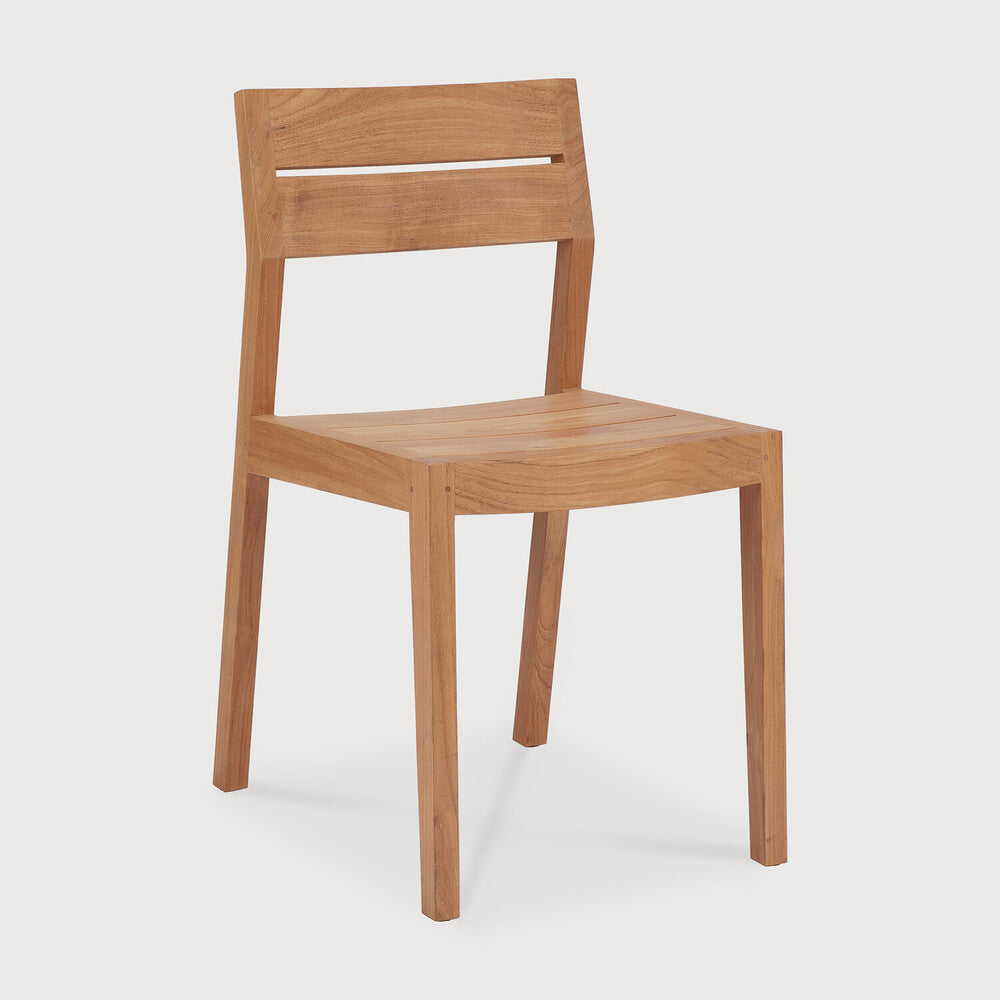 EX 1 Solid Teak Outdoor Dining Chair