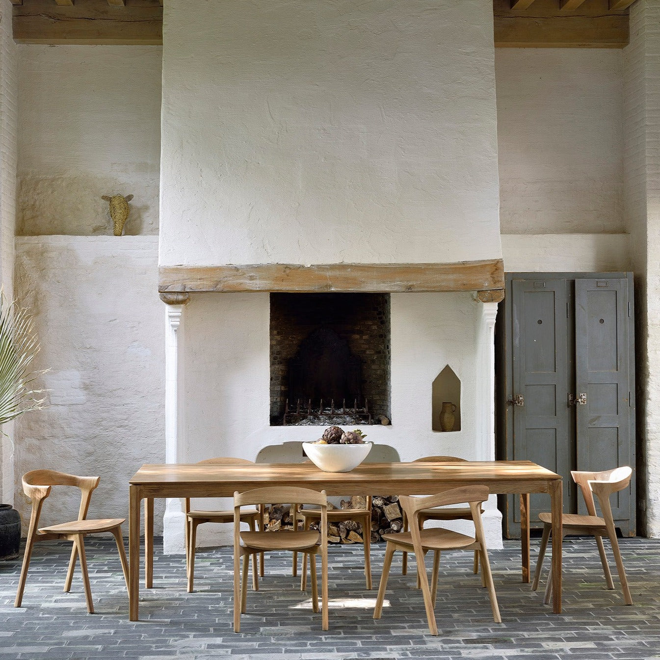 Bok Solid Teak Dining Table, 79"