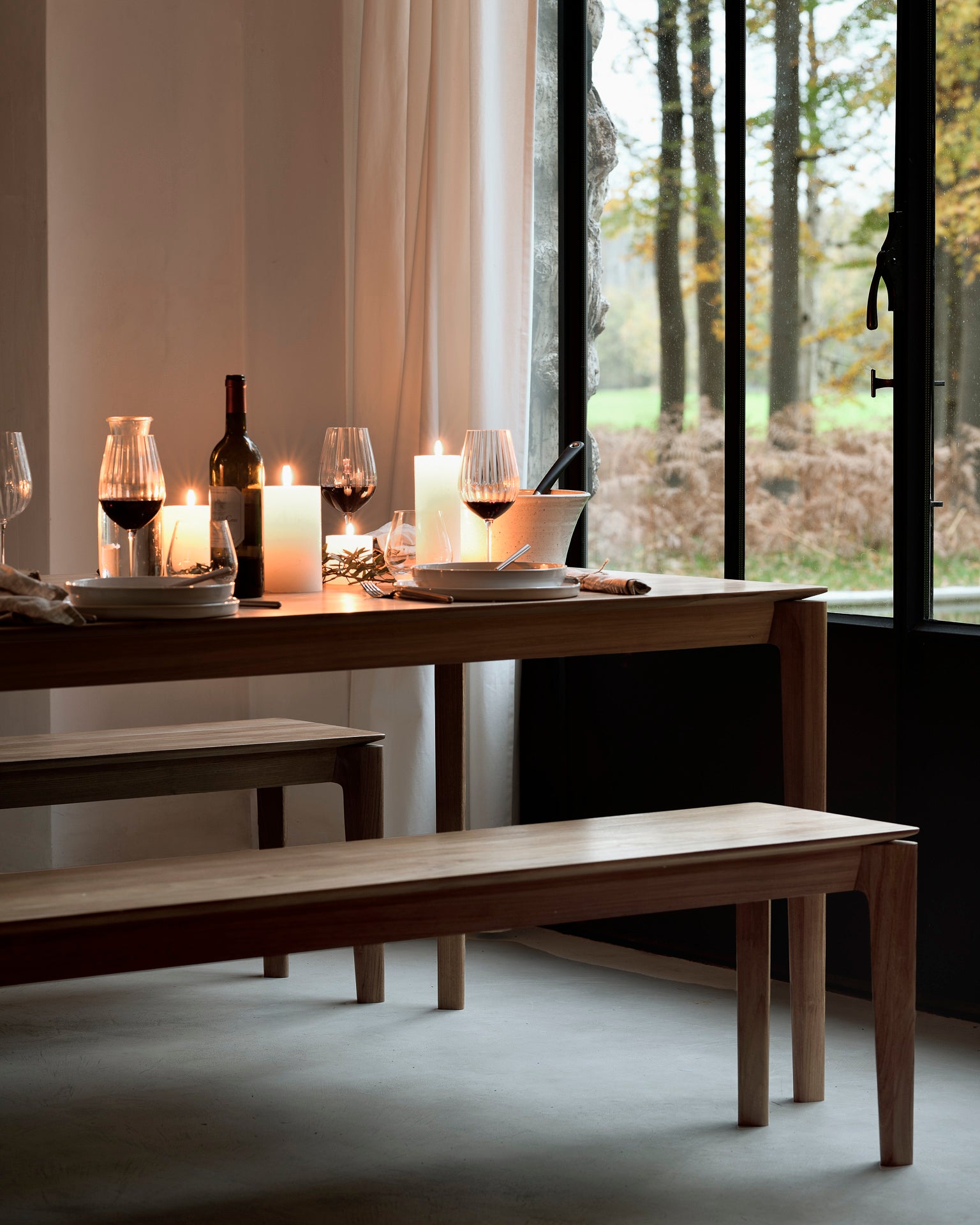 Bok Solid Teak Bench, 50"