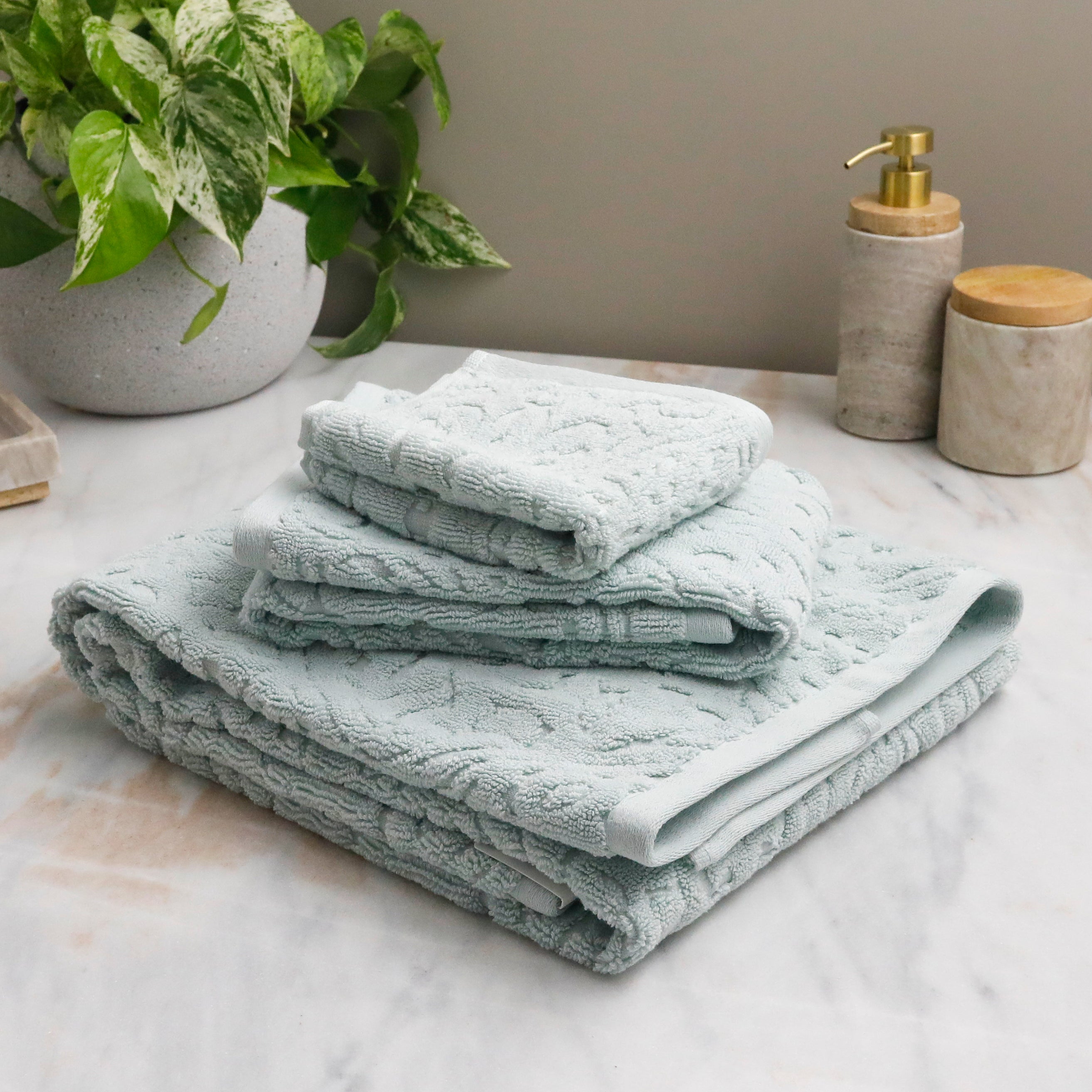 Firenze Hand Towel, Sky Light