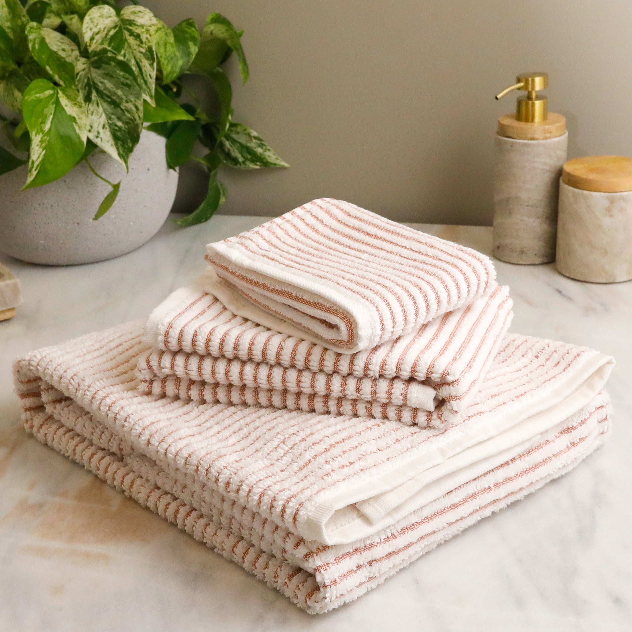 Sullivan Washcloth, Burnt Sienna