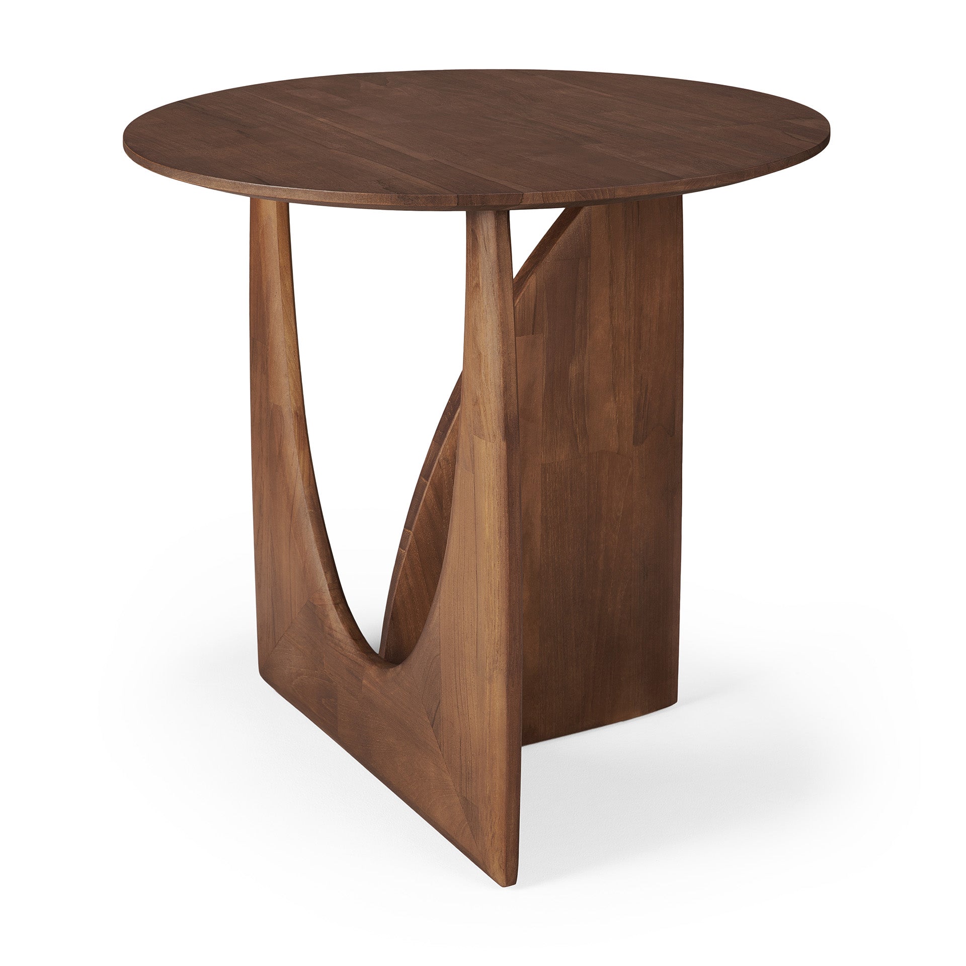 Geometric Side Table, Teak