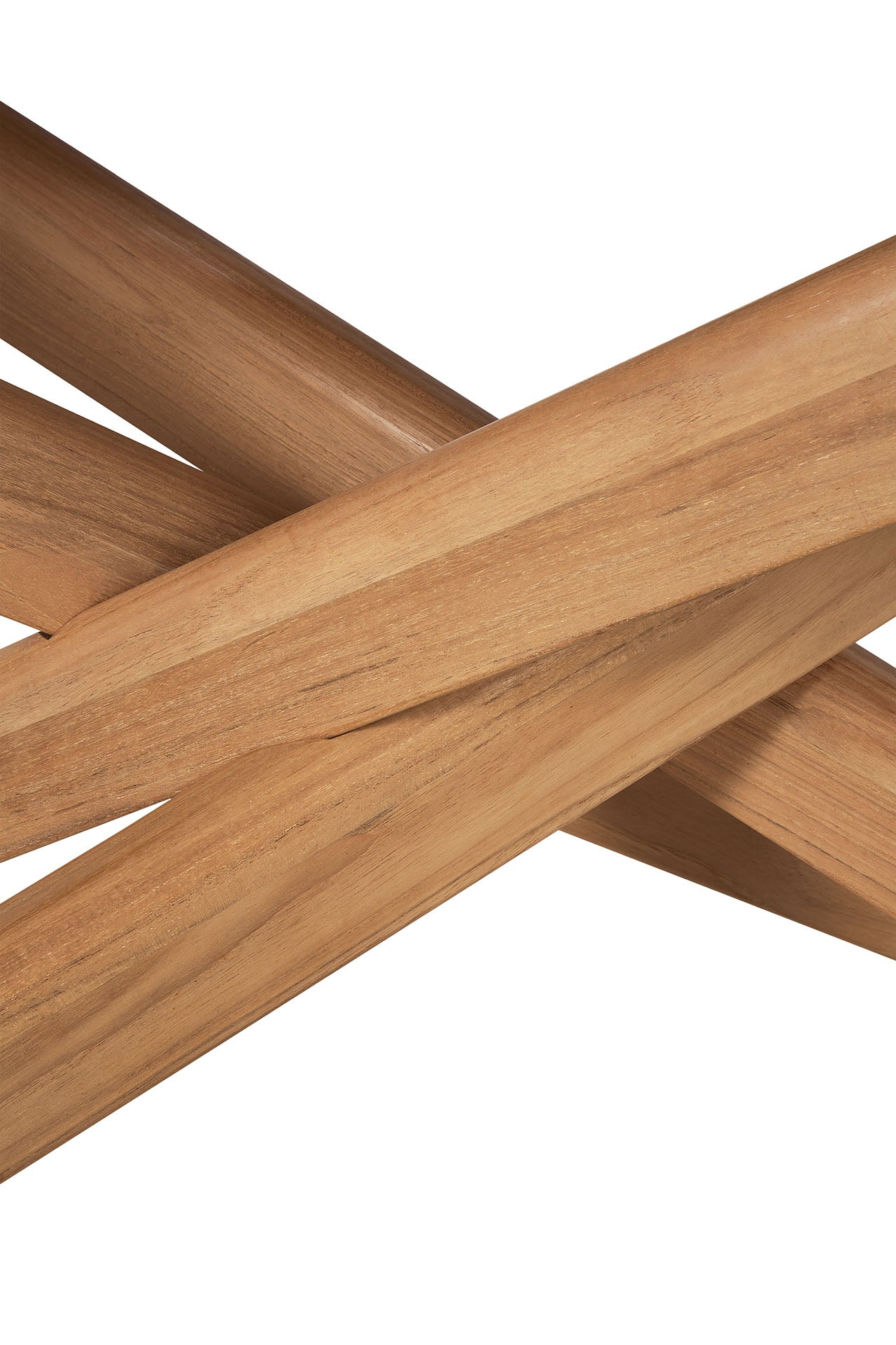 Mikado Solid Teak Outdoor Dining Table, 80"