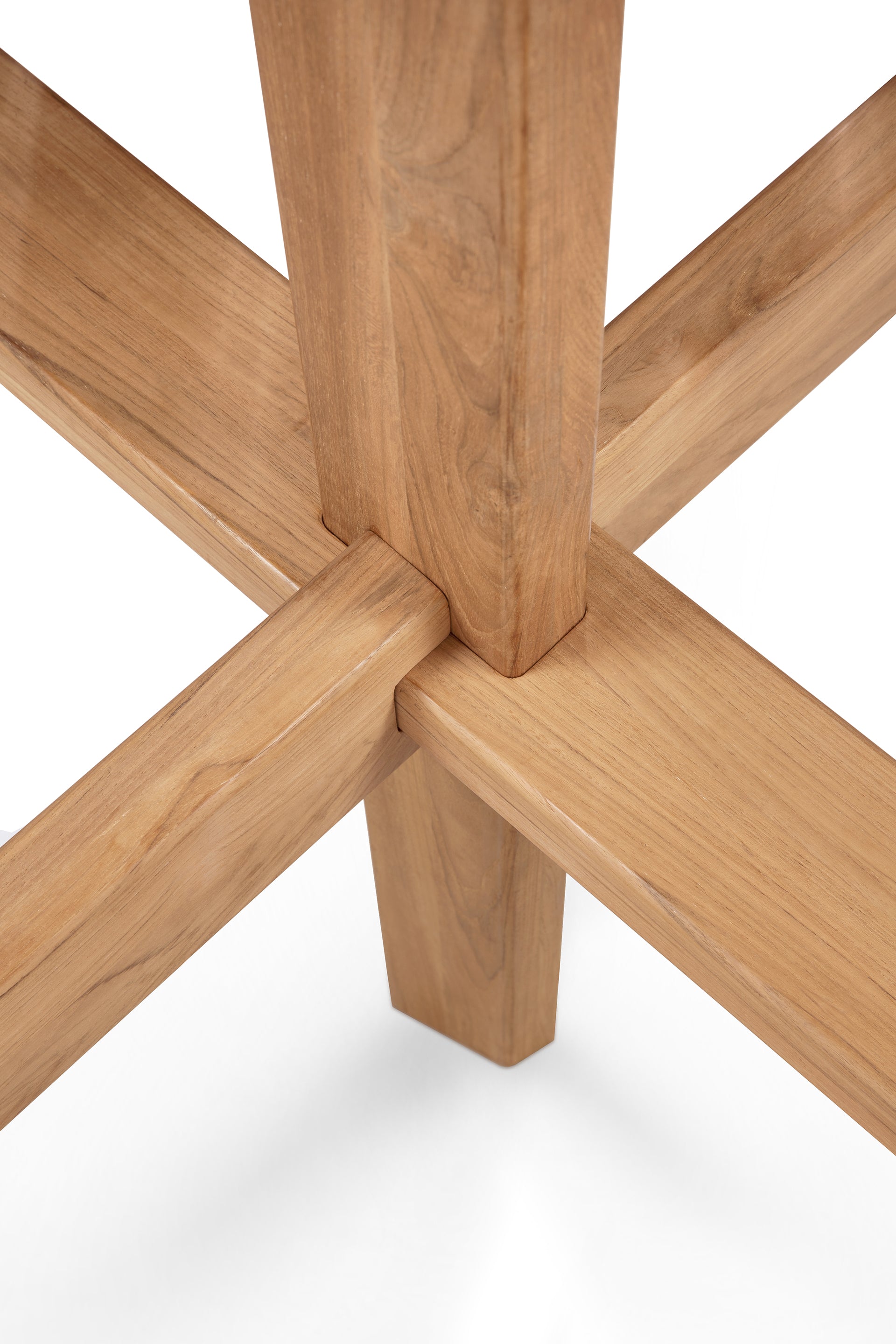 Circle Solid Teak Outdoor Dining Table, 64.5"