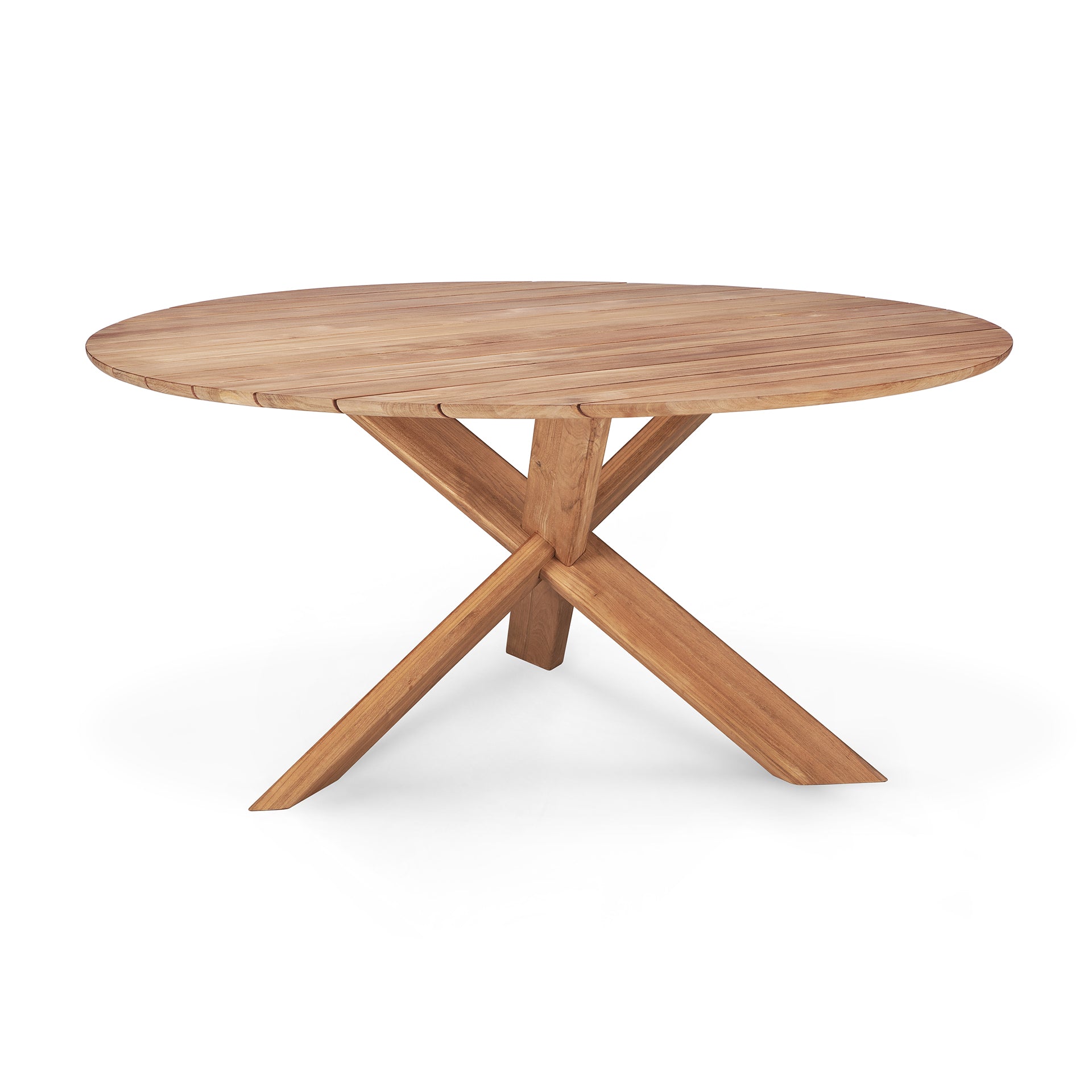 Circle Solid Teak Outdoor Dining Table, 54"