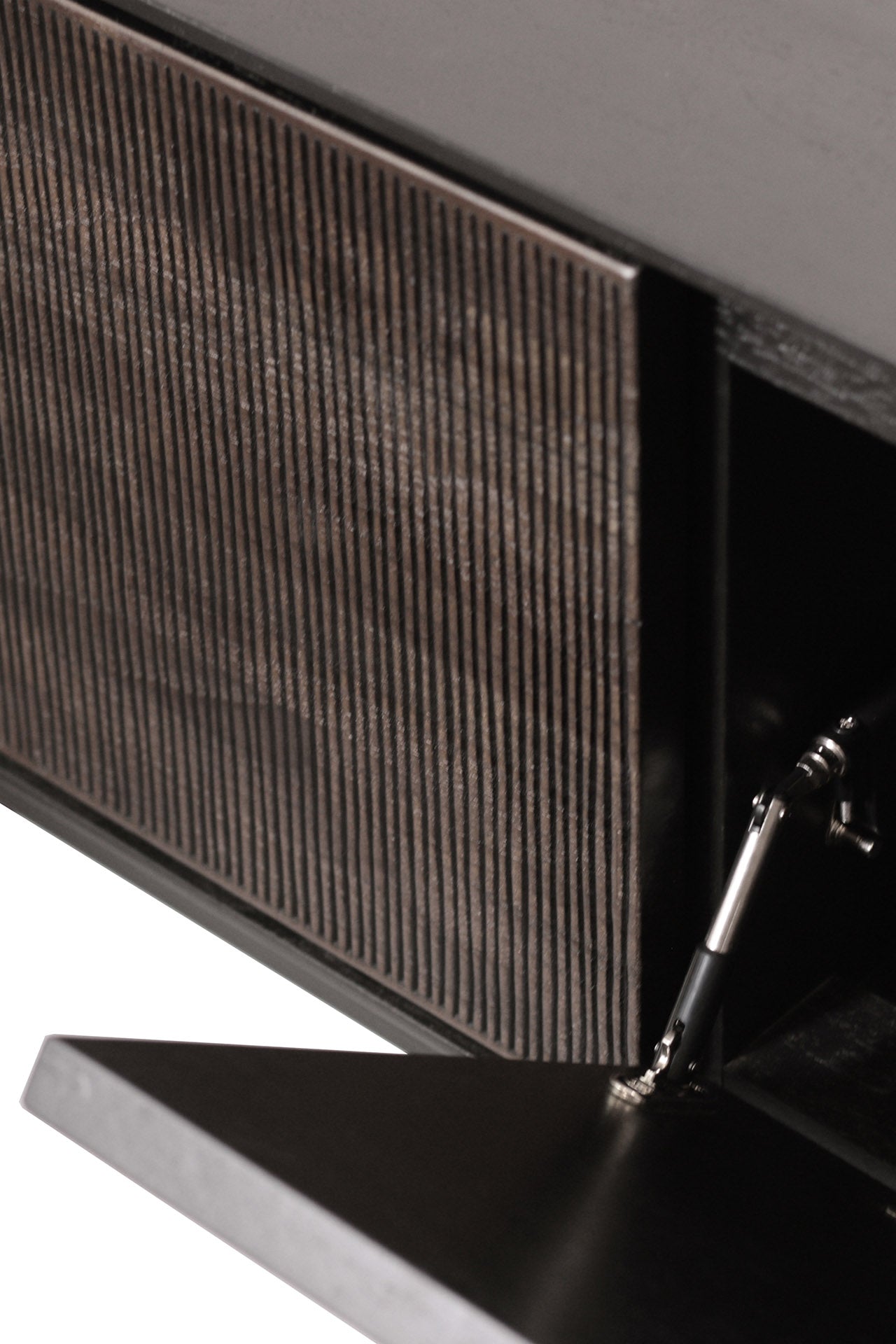 Grooves Solid Teak Media Console, 64"