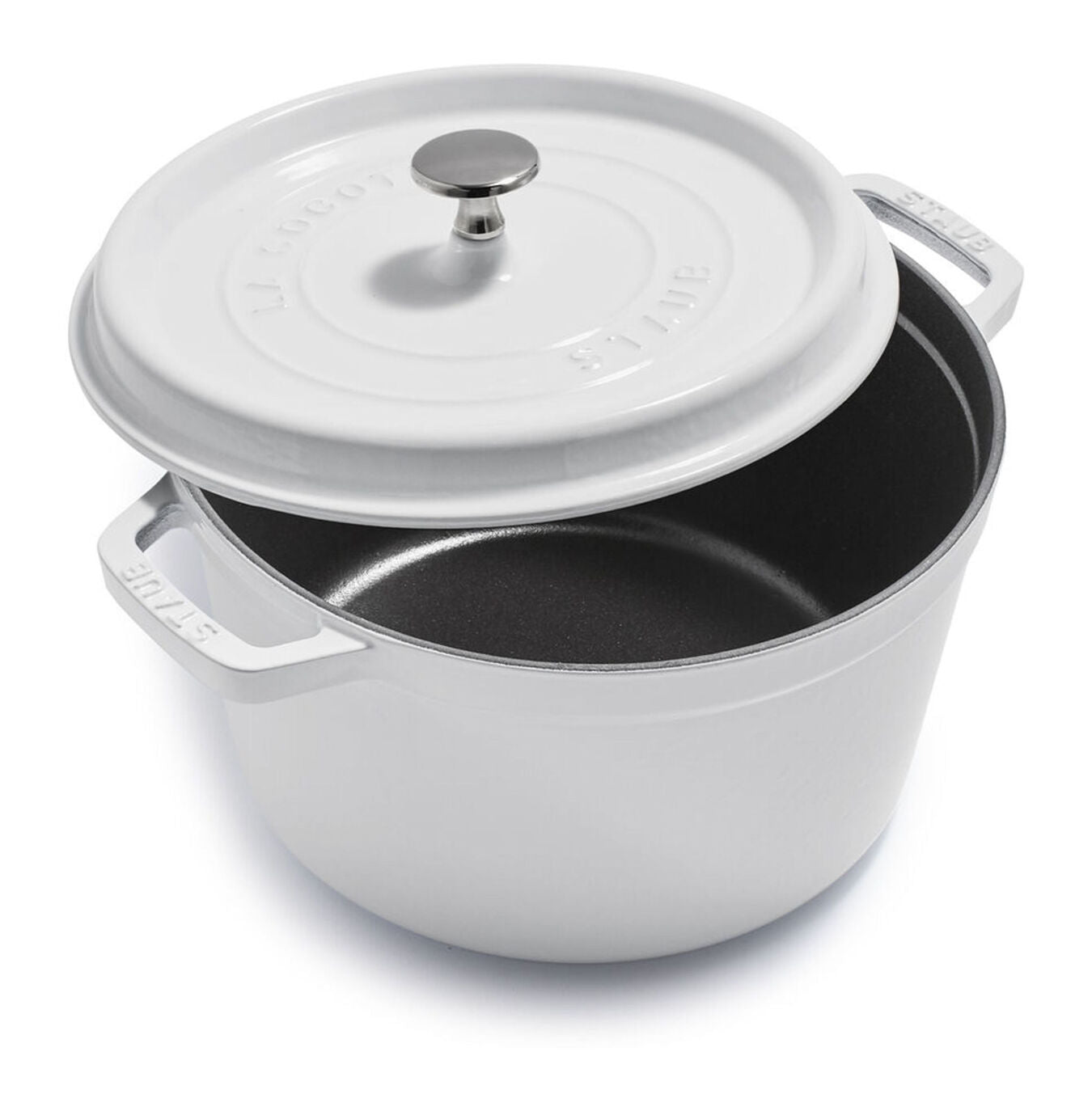 Round Tall Cocotte // 5 qt. (White) - Staub - Touch of Modern
