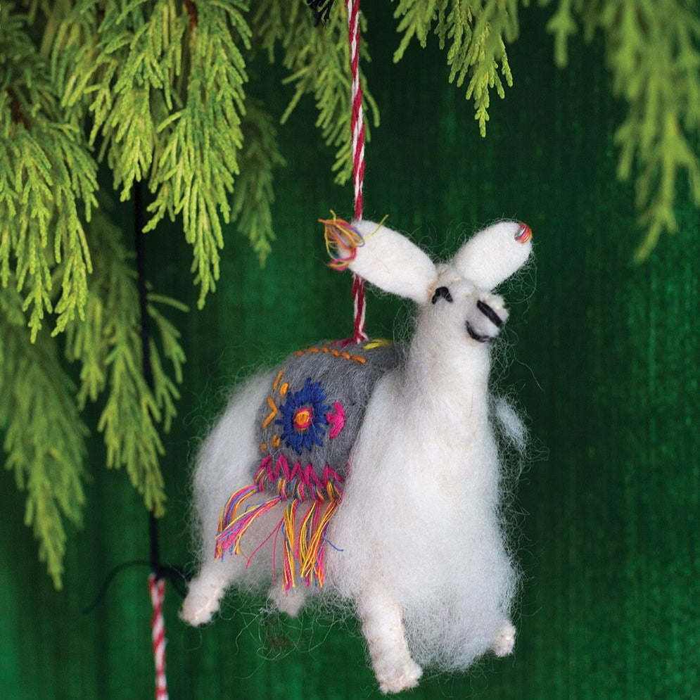 Farm Friends Llama Ornament
