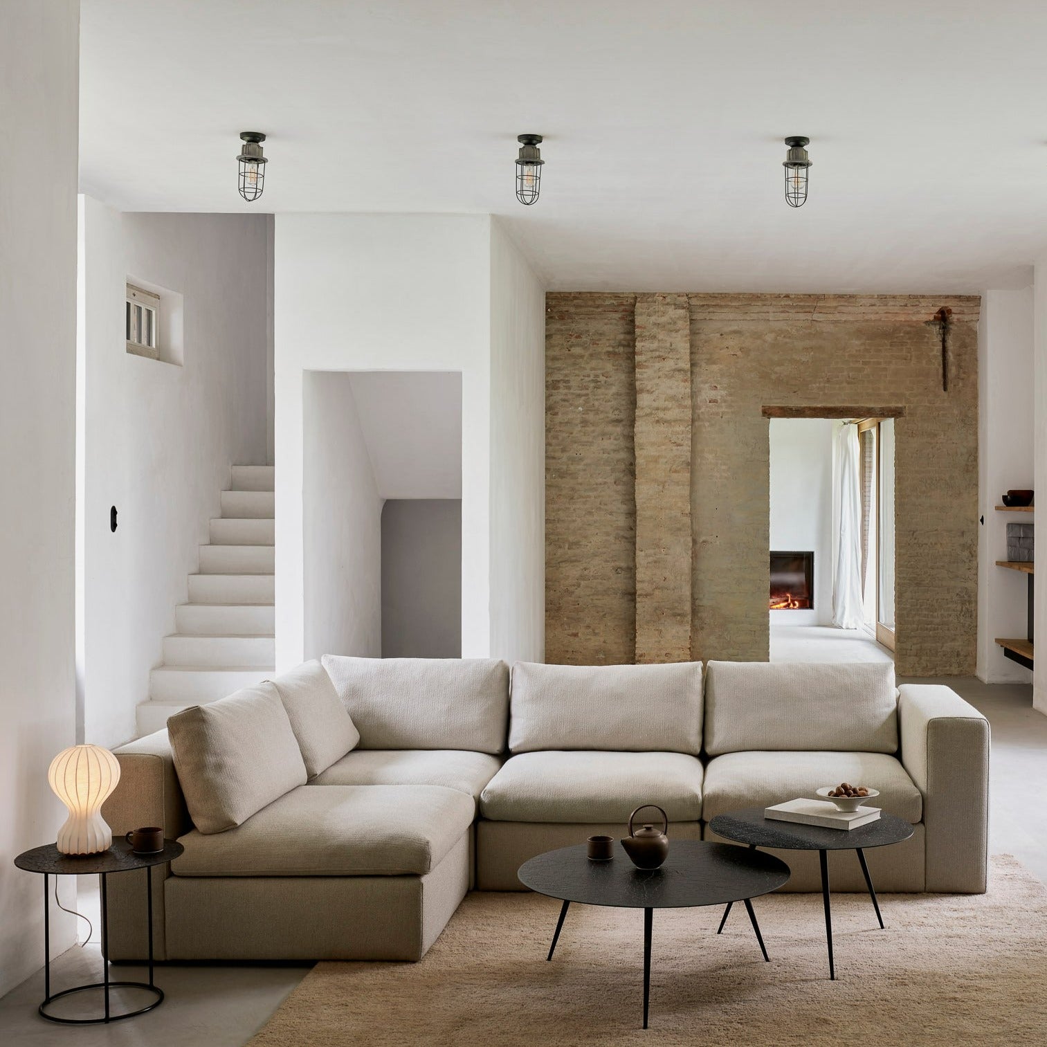 Mellow Single Seater Eco Fabric Sofa, Off White