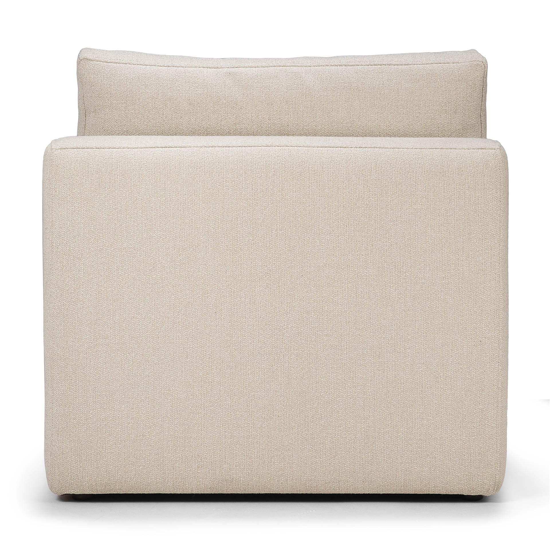 Mellow Single Seater Eco Fabric Sofa, Off White