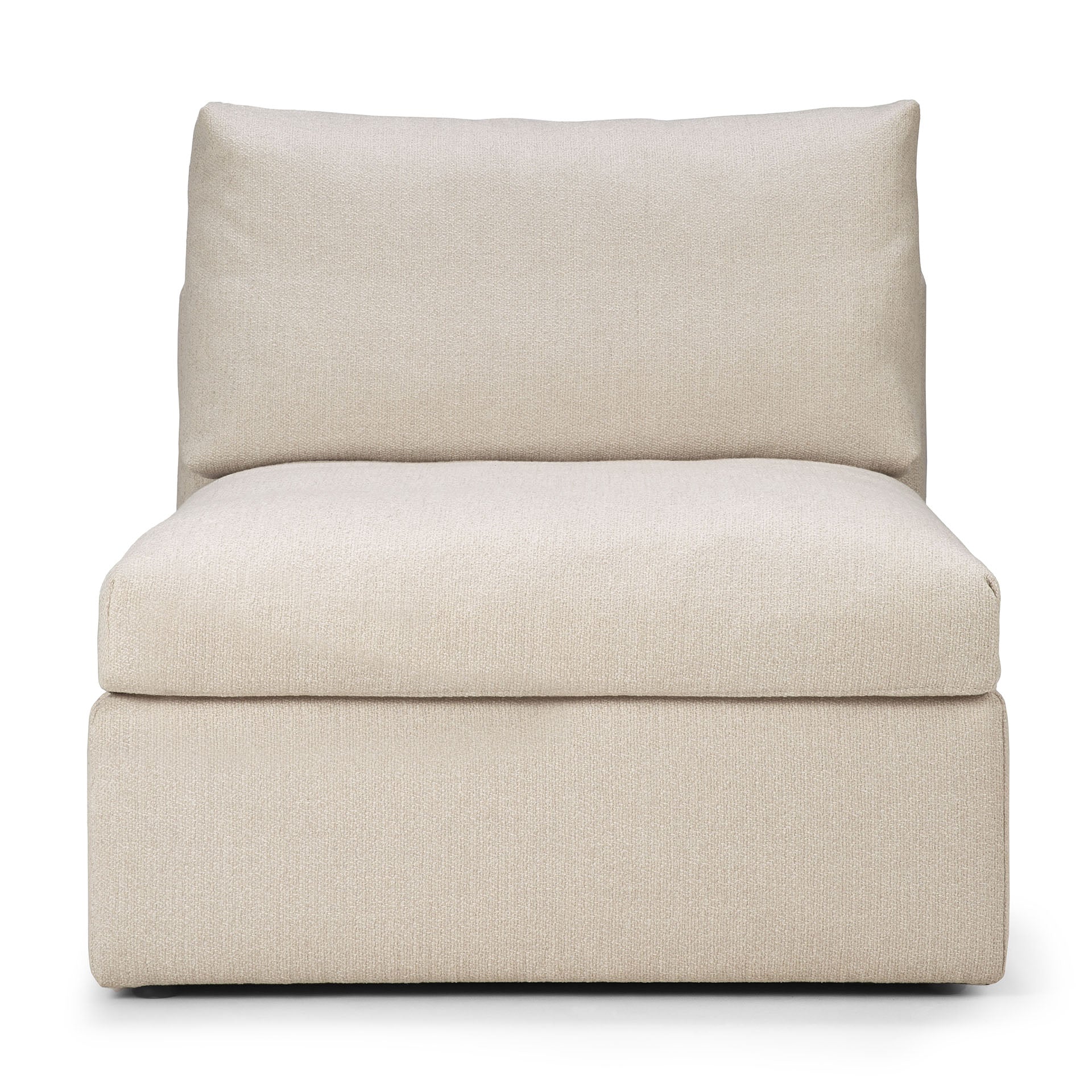 Mellow Single Seater Eco Fabric Sofa, Off White