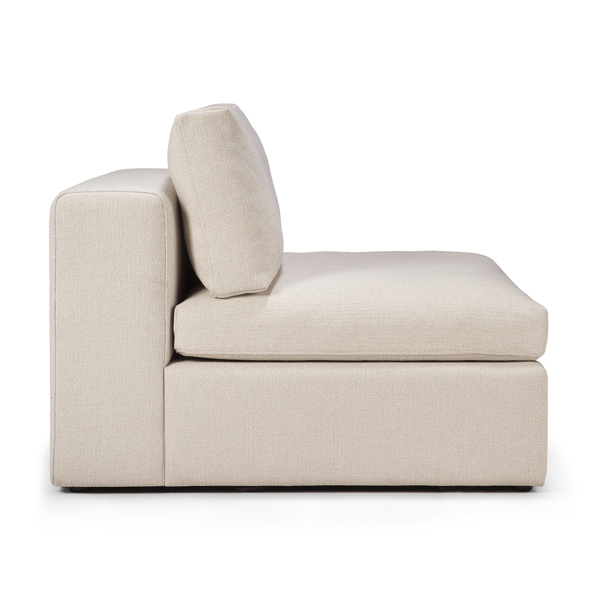 Mellow Single Seater Eco Fabric Sofa, Off White
